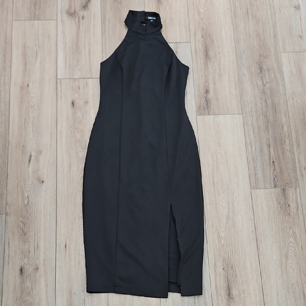 Sugar+Lips Elegant Black Halter Dress Size Xsmall Worn Once!